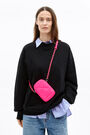 Minibolso acolchado piel fucsia Minibolso acolchado piel fucsia