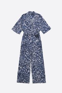 Jumpsuit cargo plumancha azul marino