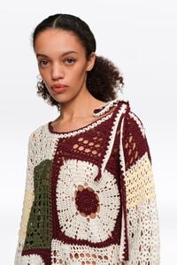Jersey crochet recto multicolor