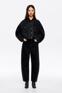 BARREL - Pantalón remaches negro