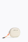 Ivory nylon oval coin purse Ivory nylon oval coin purse