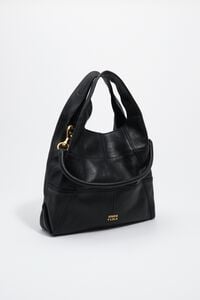 Bolsa Paper mediana piel patchwork negra