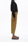 Khaki linen carrot trousers Khaki linen carrot trousers