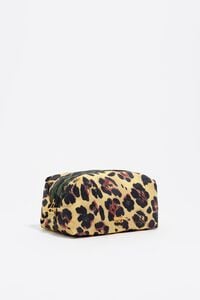 Neceser nylon mediano print leopard vainilla Neceser nylon mediano print leopard vainilla