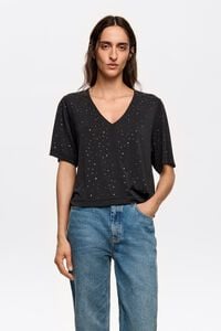Black boxy stones T-shirt Black boxy stones T-shirt