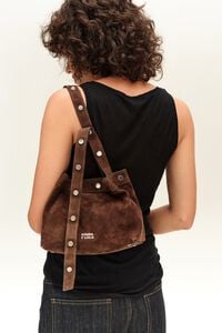 Bolsa Snaps mediana piel caf&eacute;