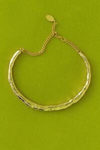 Choker textura dorado mate