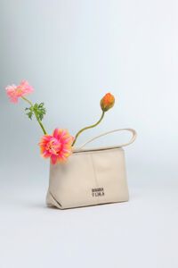 Monedero piel marfil
