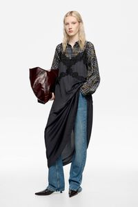 Camisa oversize Ikatmix azul