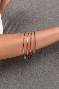 Set 5 pulseras corazones logo