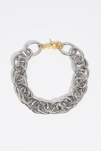 Collar cadena maxi plateado