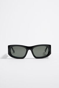 Black rectangular sunglasses