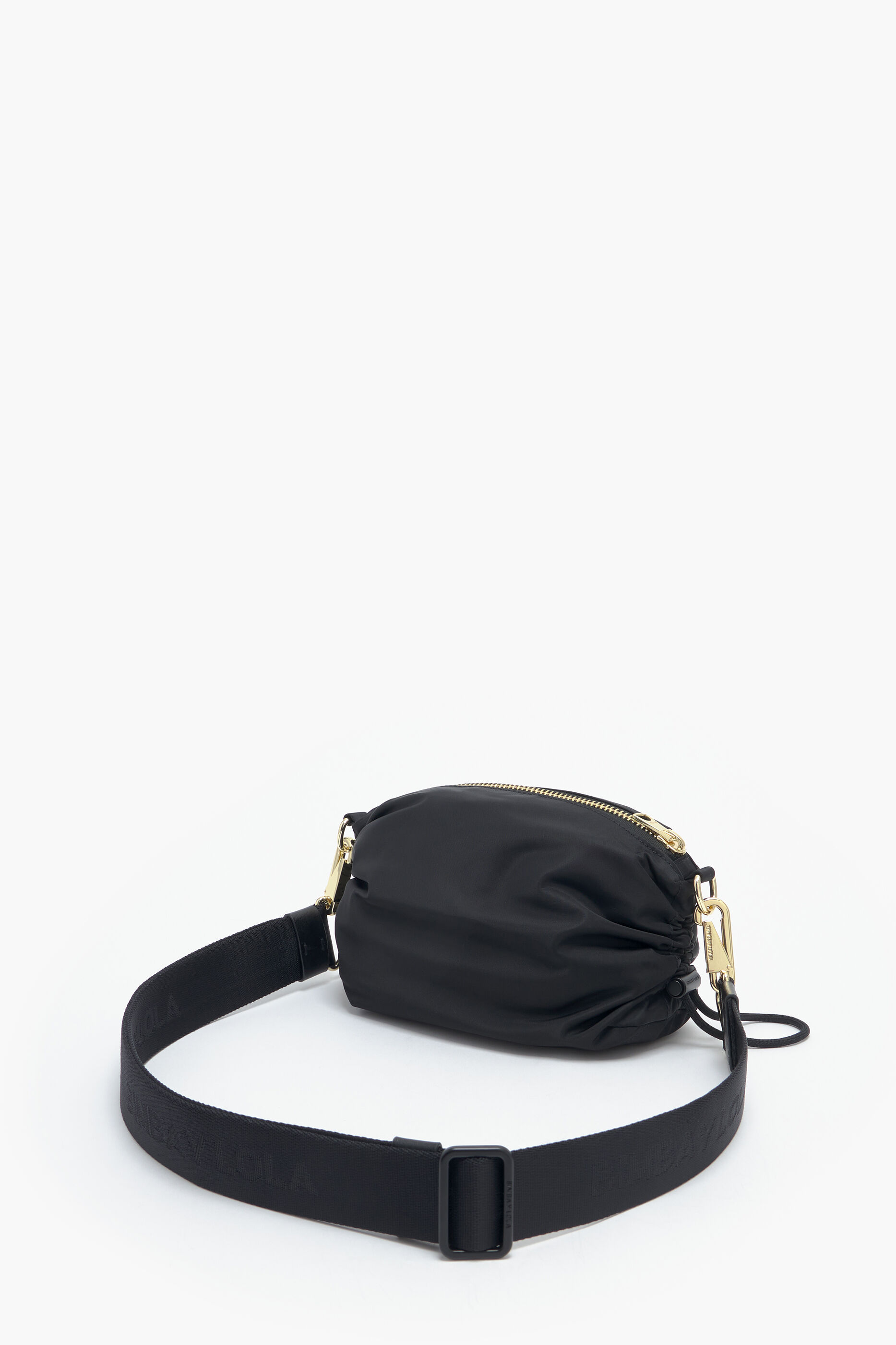 Gathered crossbody top bag