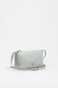 Bolsa mini piel blanco piedra