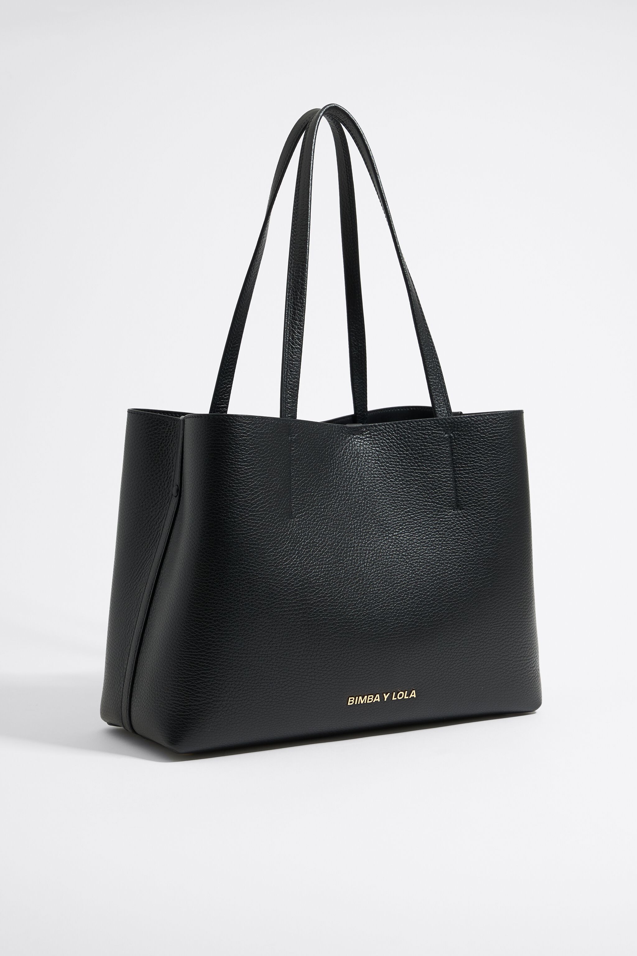 Bolsa shopper Chihuahua grande piel negra