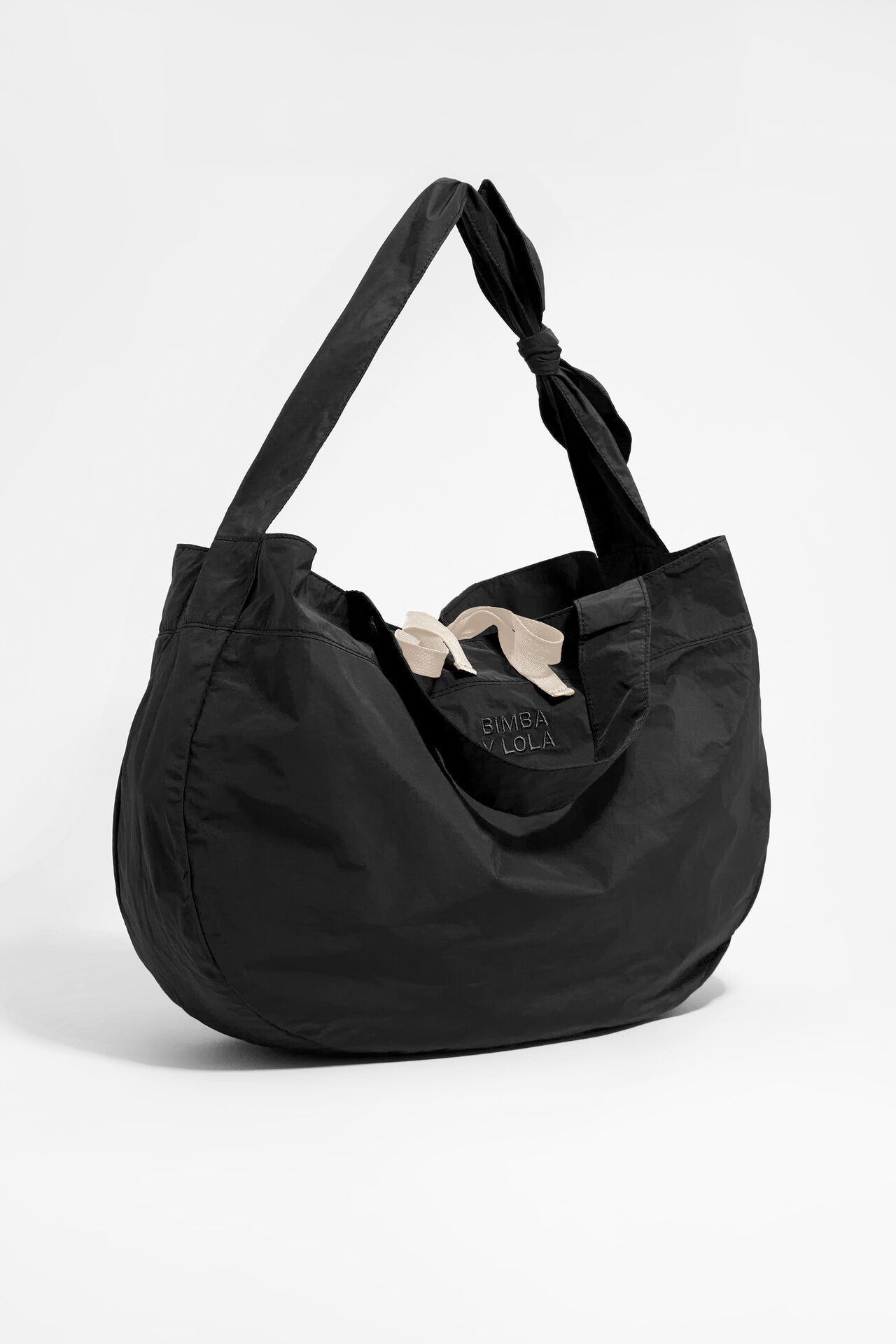 Bolsa shopper grande nylon negro