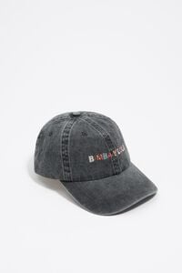 Washed black cotton cap Washed black cotton cap
