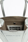 Minibolso tote piel plata Minibolso tote piel plata