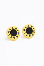 Pendientes logo negro Pendientes logo negro