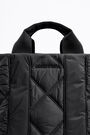 Bolso shopper L acolchado nylon negro Bolso shopper L acolchado nylon negro
