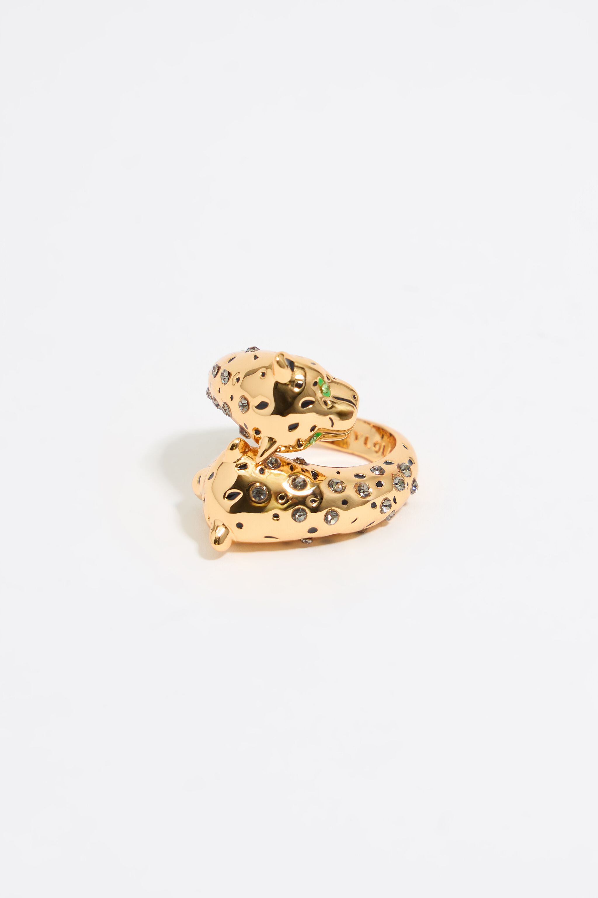 【BIMBA Y LOLA】クロコダイルリング Green enamel crocodile ring