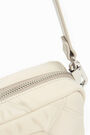 Bolso bandolera S nylon acolchado marfil Bolso bandolera S nylon acolchado marfil