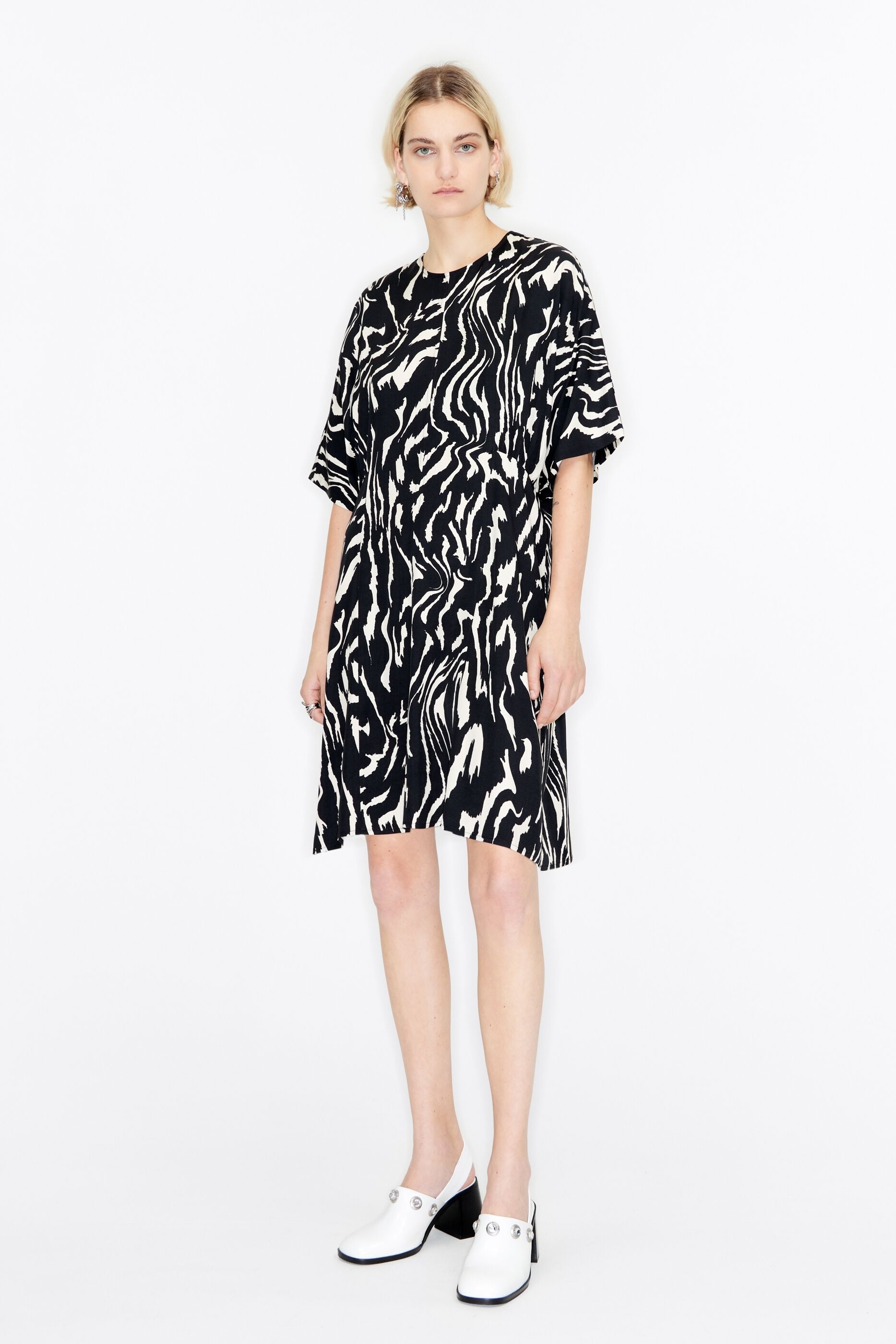 Tiger print sales dress shirt