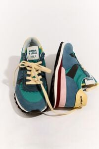 Turquoise 13 19 technical sneaker