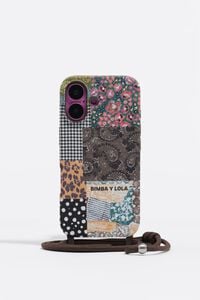 Funda r&iacute;gida iPhone 16 patchwork