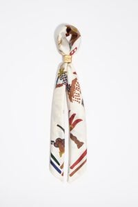 Charm bolsa pa&ntilde;uelo fiesta isle&ntilde;a hueso