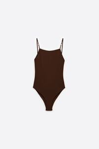 Traje de ba&ntilde;o chocolate con beads