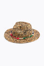 Sombrero rafia oscuro cabos Sombrero rafia oscuro cabos