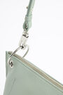 Bolso bandolera trapecio M piel verde pastel Bolso bandolera trapecio M piel verde pastel