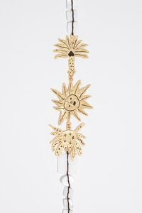 Collar sol y animales dorado cepillado