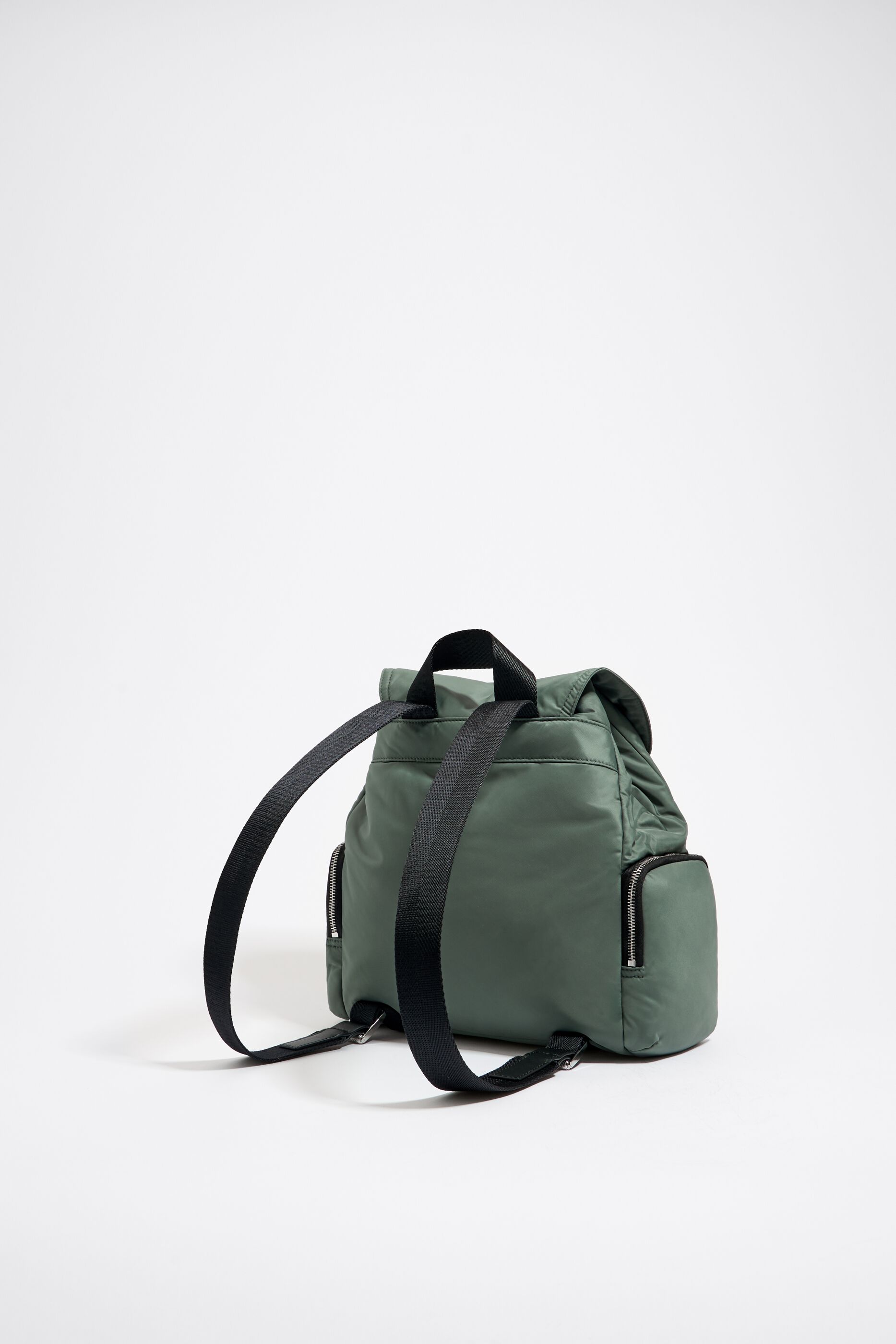 Green and sale black backpack