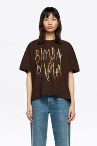 Camiseta logo hilos burdeos oscuro Camiseta logo hilos burdeos oscuro