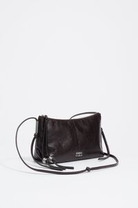 Bolsa bandolera peque&ntilde;a piel espresso
