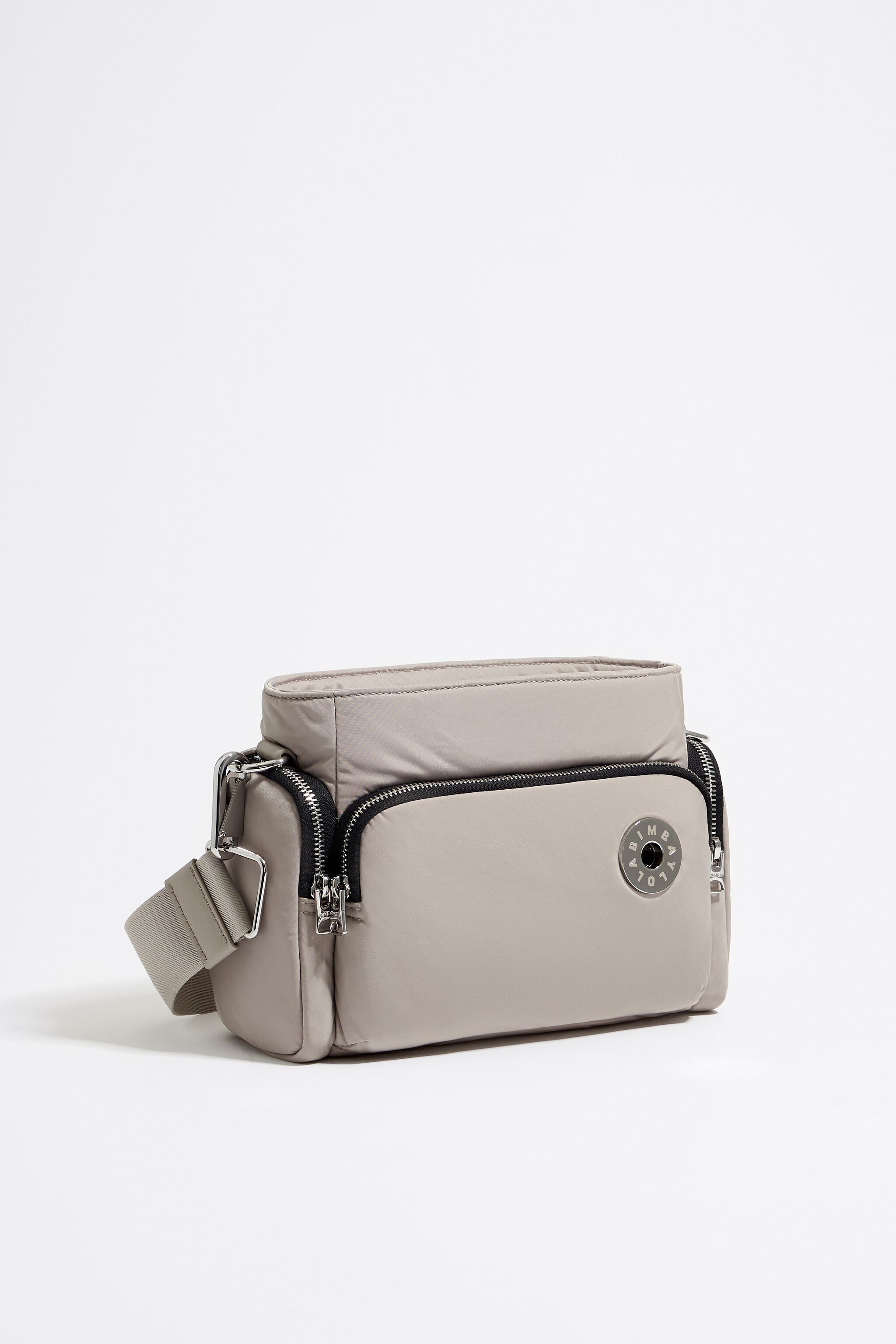 Bolso bandolera gris bimba sales y lola