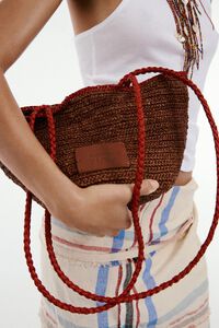 Bolsa capazo peque&ntilde;a rafia roble