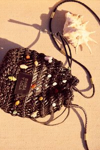 Bolsa mini trenzada piel nuez