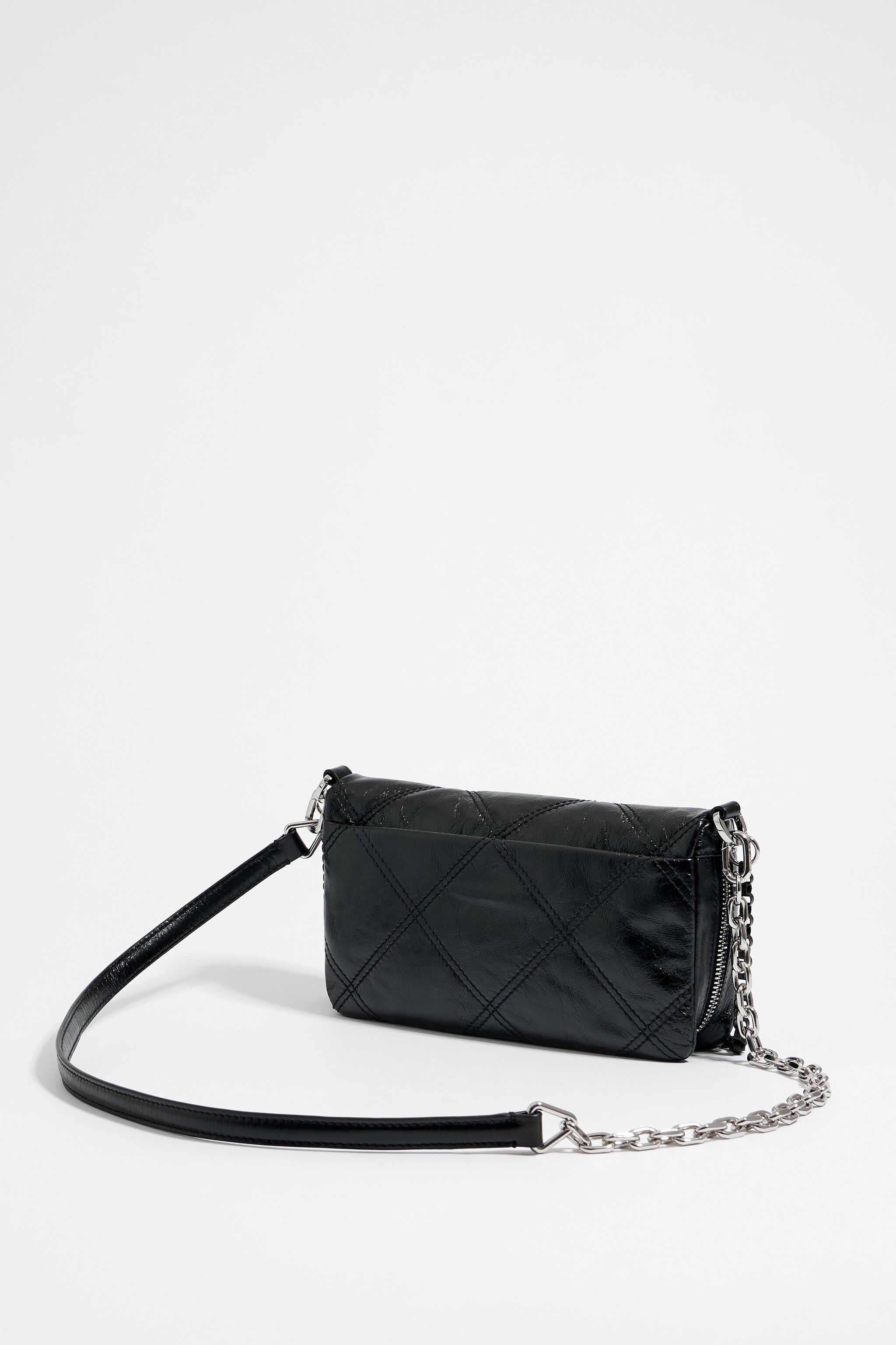 Bolsa bandolera pequena piel negra