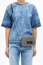 XS grey plaited crossbody bag XS grey plaited crossbody bag