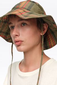 Foldable checked hat