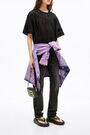 Blusa evasé negra Blusa evasé negra