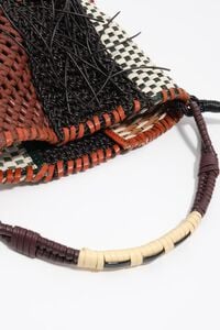 Bolsa de hombro patchwork rojo