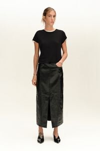 Falda midi negra