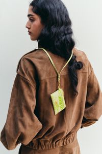 Tarjetero-monedero Bimba logos verde pastel