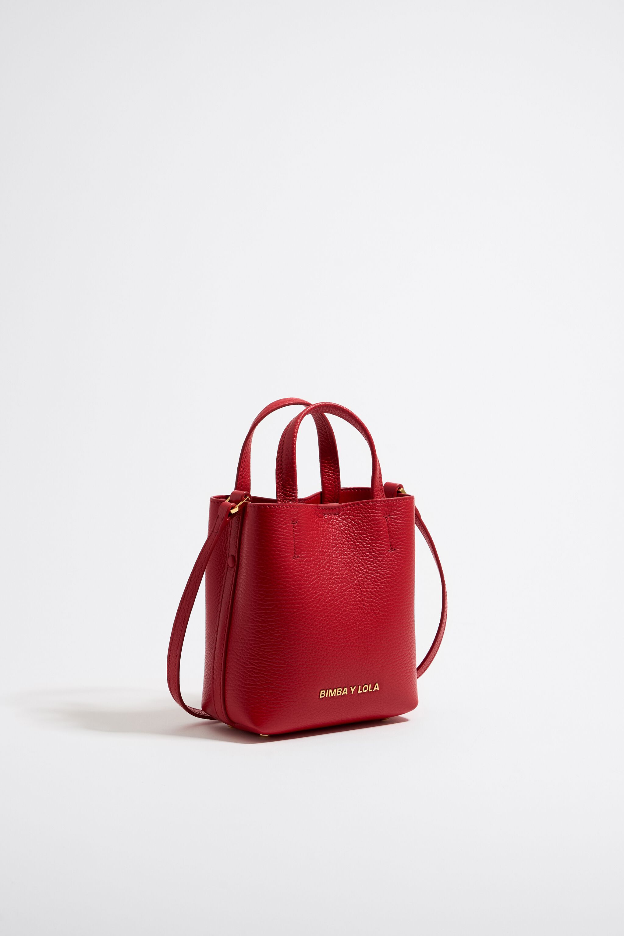 Mini red leather Chihuahua bag