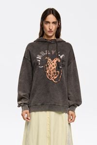 Black hoodie with foil logo