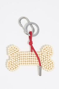 Bone beads key ring